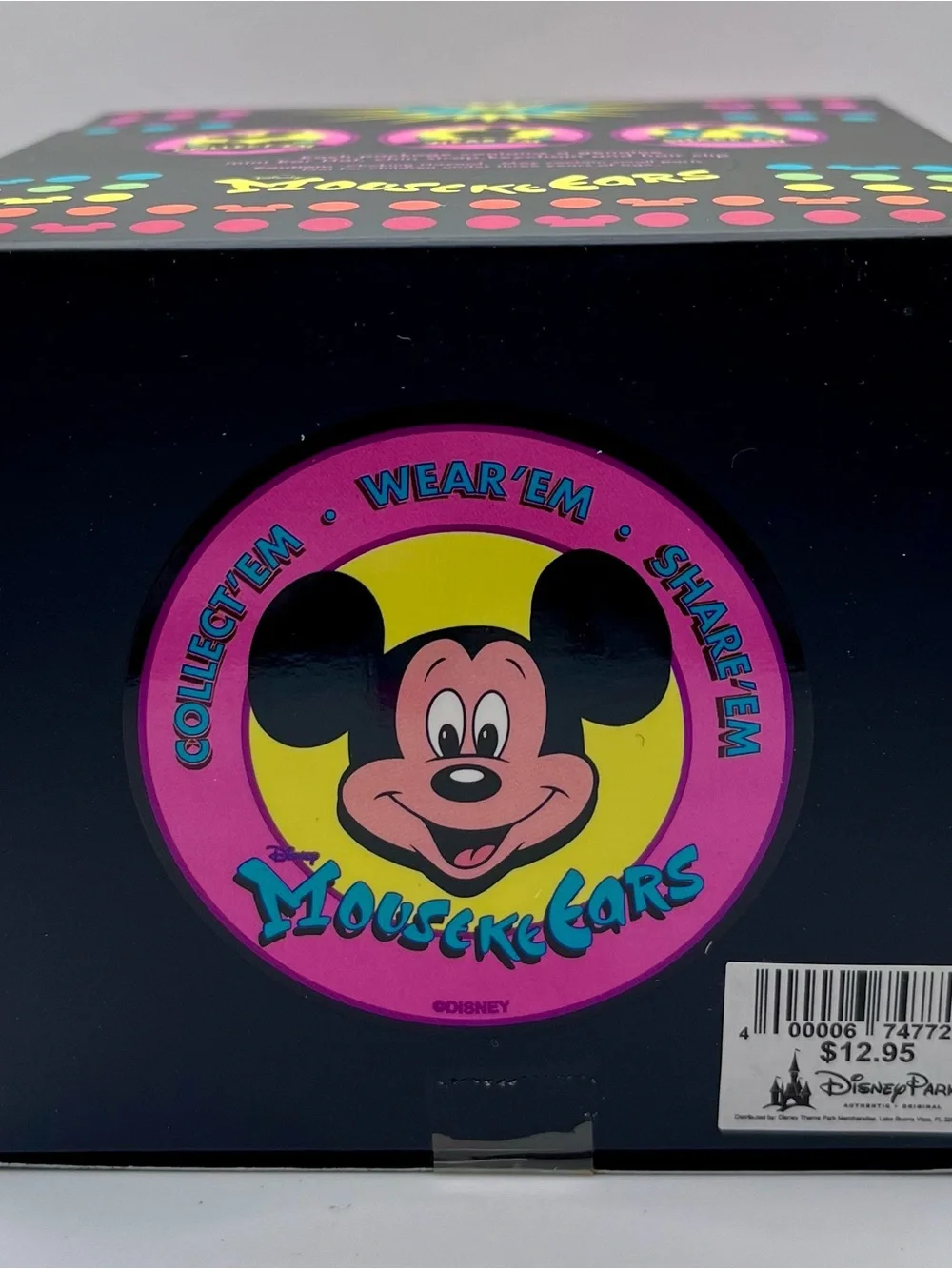 NIB Disney MousekeEars Bright Lime Green Mini Ear Hat Collectible